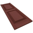 thumbnail image 5 of Ekena Millwork 14.75 in. W x 67 in. H Builders Edge, Standard Two Equal Panels, Raised Panel Shutters, Includes Matching Installation Spikes (Per Pair), 027 - Burgundy Red, 5 of 5