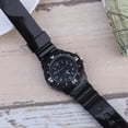 thumbnail image 4 of Relojes de moda para niñas, con correa de silicona, para niños, deportivos, de cuarzo, color negro (número 3), 4 of 5