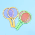 thumbnail image 2 of BEADCEST Plastic Tennis Racket Set for Children with Good Elasticity Balls Easy to Grasp Green 2 Sets, 2 of 4