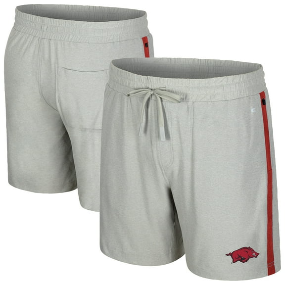 Men's Colosseum Gray Arkansas Razorbacks Mac Shorts