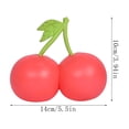 thumbnail image 2 of Squishy Cherries Soft Slow Rising Fruit Squishy Toys Sensory Stress Relief Squeeze Fidget Toys for Kids Adults Anxiety Relief and Party Favors, 2 of 5