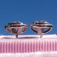 thumbnail image 2 of Pendientes con incrustaciones de destellos de circonitas redondas y llenos de diamantes, pendientes de temperamento elegantes para mujer, 2 of 6