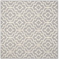 thumbnail image 2 of SAFAVIEH Cambridge Julian Geometric Wool Area Rug, Silver/Ivory, 8' x 8' Square, 2 of 7