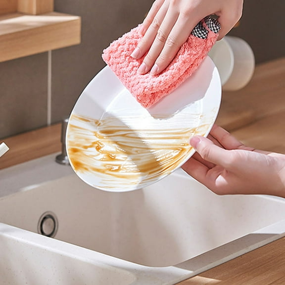 FELTECHELECTR Supple Microfiber Dish Cloths Assorted Colors for Kitchen Use 16Pcs