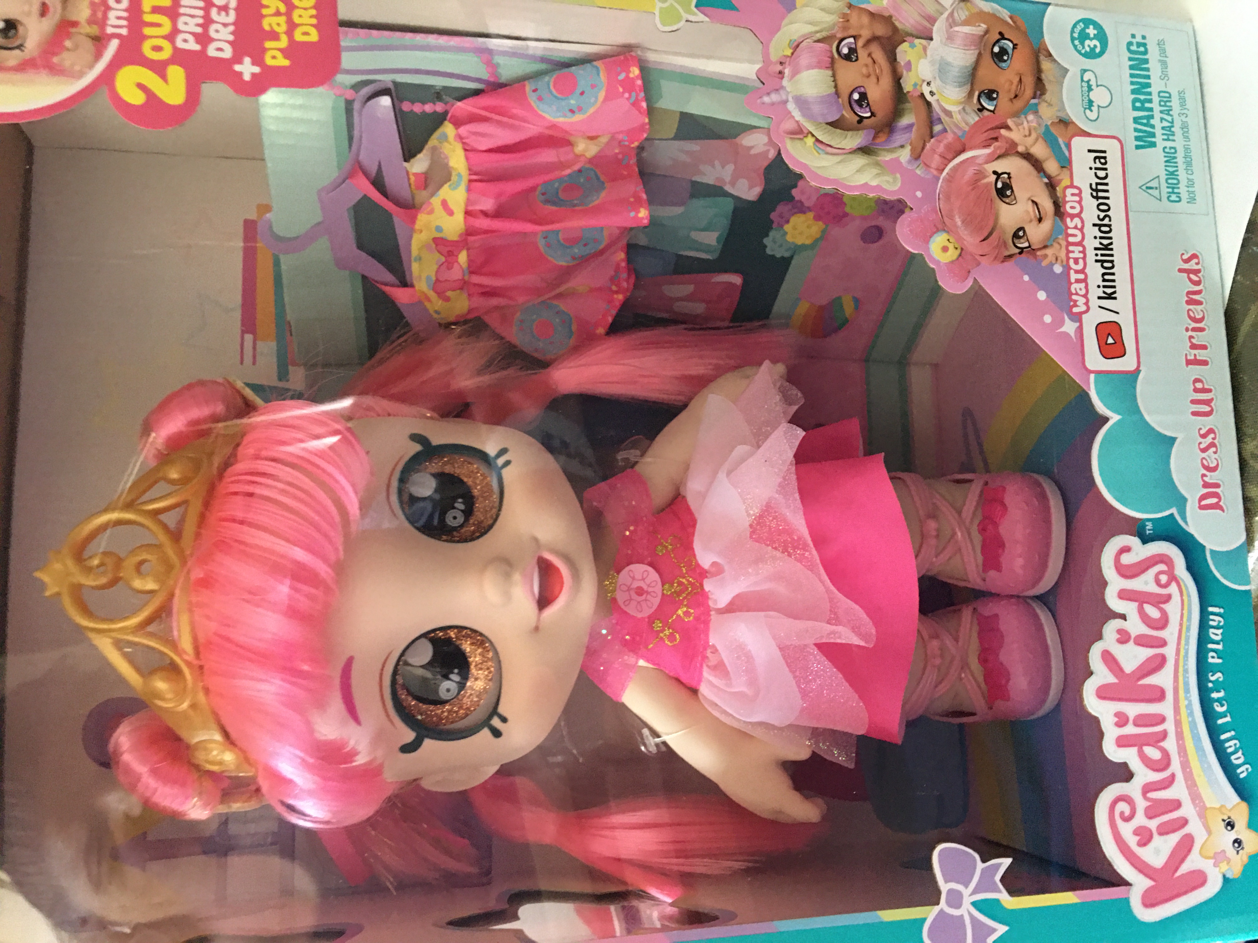 Kindi Kids Dress up Friends - 10" Doll with 2 Outfits - Donatina Princess - image 2 of 6