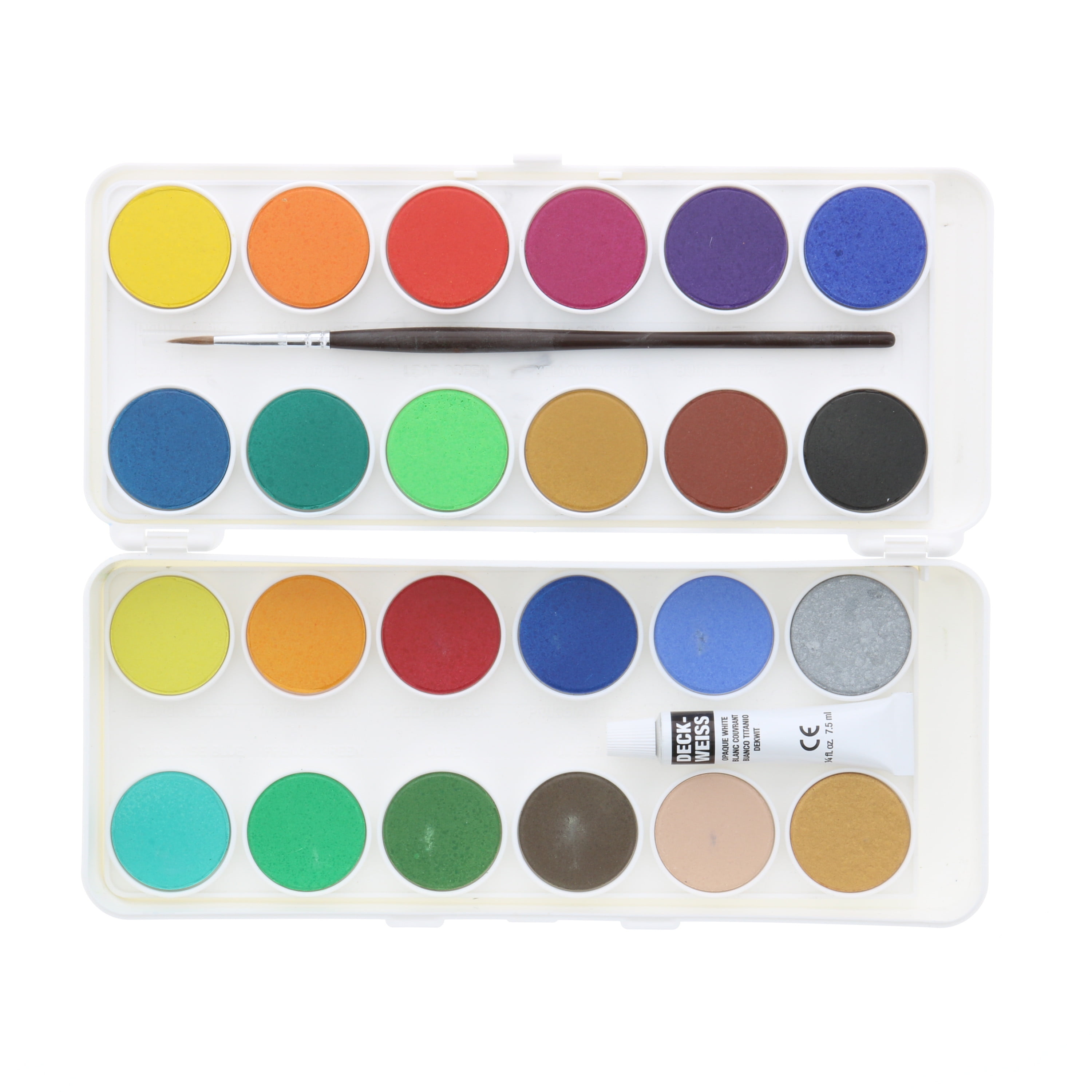 Grumbacher Opaque Watercolor Pan Set, 24Colors