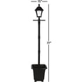 thumbnail image 6 of Gama Sonic Solar Outdoor Light Post, Decorative Lamp Planter with EZ-Anchor Auger, Baytown Bulb, Black Cast Aluminum, 106BPLSG0, 6 of 7