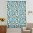 thumbnail image 3 of Lemon Tree Birds Sheer Curtains 45 Inches Long, Green Botanical Aqua Floral Blue Light Filering Curtains, Breathable Simi Curtain Privacy Drapes for Kitchen Bathroom Small Window Treatment, 3 of 9