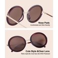 thumbnail image 3 of Gafas de Sol Redondas Retro Polarizadas JOOX para Mujer con Protección UV400, 3 of 7