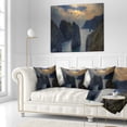 thumbnail image 2 of Designart Dark Rocky Panorama Coastline - Seashore Throw Pillow - 16x16, 2 of 4