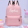 thumbnail image 3 of Personalised Children's Print Name Kids School Rucksack Book Bags Durable Material Padded Adjustable Shoulder Straps Large Capacity for Toddler Boy Girl Elementary Kindergarten Travel, 3 of 4