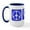 White/Navy Inside, variant on CafePress - Peace Love Biking Large Mug - 15 oz Ceramic Large White Nolvety Mug