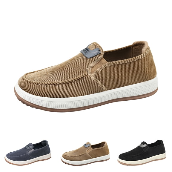 Men Boat Shoes Slip On Walking Loafers Width Shoes Non Slip Sneakers Lightweight Comfort Fashion Business Work, 43