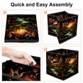 thumbnail image 4 of Fireflies Foldable Storage Basket with Handle, 10.8"x10.5"x10.6", Large Capacity Organizer Bin - Toy Box, 4 of 6