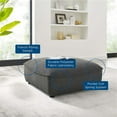 thumbnail image 5 of Modway Comprise Sectional Sofa Ottoman in Charcoal, 5 of 6