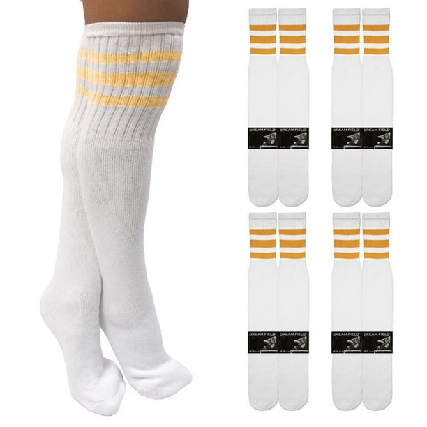 knee high white tube socks