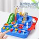 thumbnail image 4 of Juego educativo Montessori de coches de carreras para niños juego interactivo Tmvgtek de aventura mental pista de tren, 4 of 9