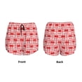 thumbnail image 3 of Daiia Cherry Bow Pattern Women's 2 in 1 Running Shorts - Lightweight Athletic Workout Gym Yoga Shorts Liner with Phone Pockets-Large, 3 of 7