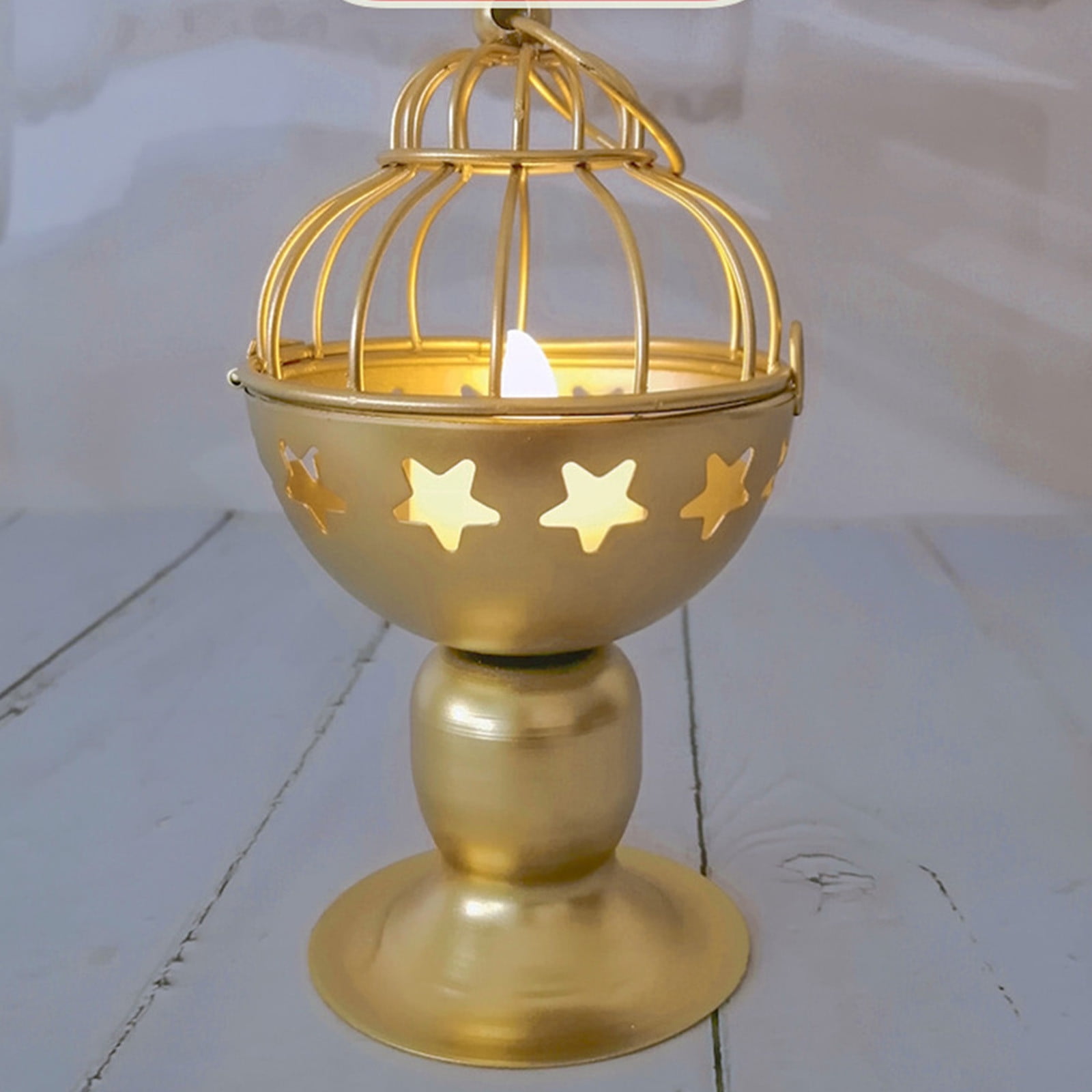 Pillar Candle Holder Plate For Dining Table Decorative Metal