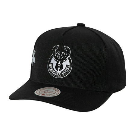 Men's Mitchell & Ness Black Milwaukee Bucks Born To Win Pro Crown Adjustable Hat