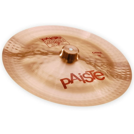 Paiste 2002 Series 18  China Cymbal The legendary cymbals that defined the sound of generations of drummers since the early days of Rock. Featuring a medium bright  full  exotic  and fairly trashy character. The wide range  complex mix of this cymbal works well with its responsive  full sounding crash  complex  trashy ride. The definitive classic rock china sound. Features: CuSn8 Bronze  2002 Bronze  Wide range  complex mix A medium bright  full  exotic  and fairly trashy character Responsive  full sounding crash  complex  trashy ride The definitive classic rock china sound Get your Paiste 2002 Series China Cymbal today at the guaranteed lowest price from Sam Ash with our 45-day return and 60-day price protection policy.