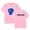 Pink, variant on Joshua Slone Thinking Too Much T-Shirt Round Neck Short Sleeved Shirt Fashion Printed Top