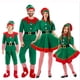 thumbnail image 2 of Disfraz de elfo navideño para madre e hijo, disfraz de Papá Noel para fiesta, ropa familiar de Año Nuevo para hombres, mujeres, niñas y niños, 2 of 5
