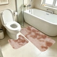thumbnail image 4 of Linnome 2 Piece Mixed Color Bathroom Mat Set Extra Long Soft Water Absorption Non Slip Thick Washable for Toilet Shower, 4 of 6