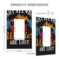 thumbnail image 3 of KLL Not All Who Wander Are Lost Hiking Pattern Electrical Outlet Covers, 3" x 5" 1 Pack Electric Receptacle Plug Covers for Decorator Receptacle Outlet & Switch-Style U, 3 of 6