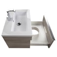 thumbnail image 6 of Cutler Kitchen and Bath Trough 24" Wood/Cultured Marble Bathroom Vanity in Gray, 6 of 6