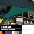 thumbnail image 5 of 8.2' x 8.2' x 8.2' Triangle Waterproof Sun Shade Sail Outdoor Canopy Cover UV Block for Backyard Porch Pergola Deck Garden Patio with Free Rope, 5 of 9