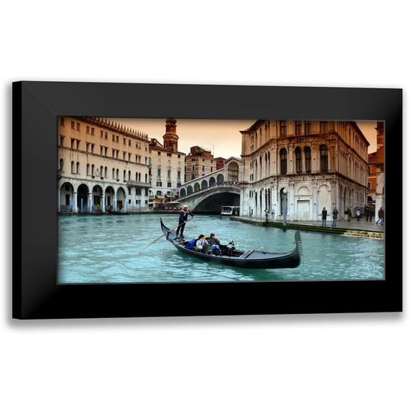 PhotoINC Studio 14x9 Black Modern Framed Museum Art Print Titled - Venice
