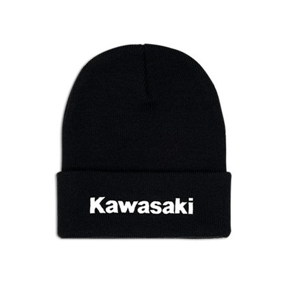 Kawasaki Cuffed Beanie One Size Black K004-4124-BKNS