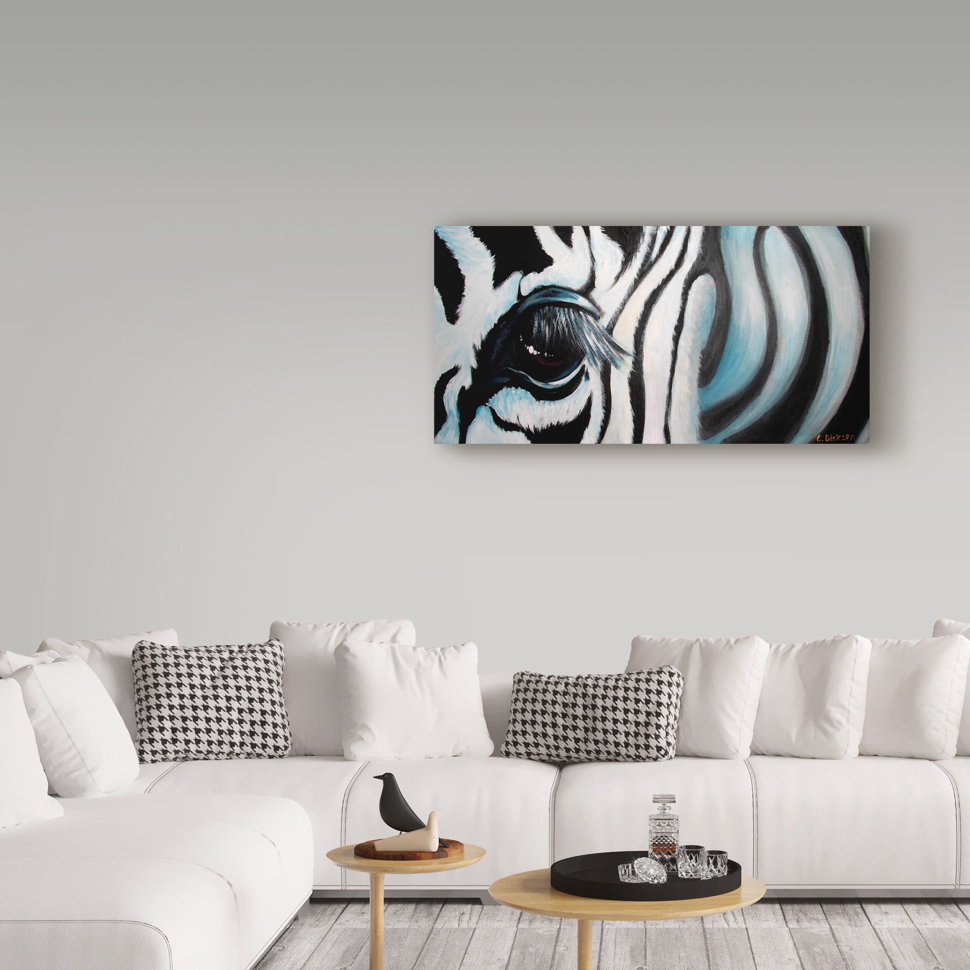 Trademark Fine Art 'Zebra Close Up' Canvas Art by Cherie Roe Dirksen