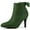 Green, variant on BLISSFUL STEP Women's Pointed Toe Heel Side Ankle Stiletto Boots
