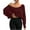 Wine, variant on VerPetridure Womens Off Shoulder Long Sleeve Crop Tops Sexy Boat Neck Loose Casual T Shirt