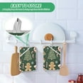 thumbnail image 4 of Yayeee Pot Holders Kitchen Heat Resistant with Pocket 7"x9.8" Cotton Oven Cooking Hot Pads, Christmas Cartoon Gingerbread Pattern, 4 of 7