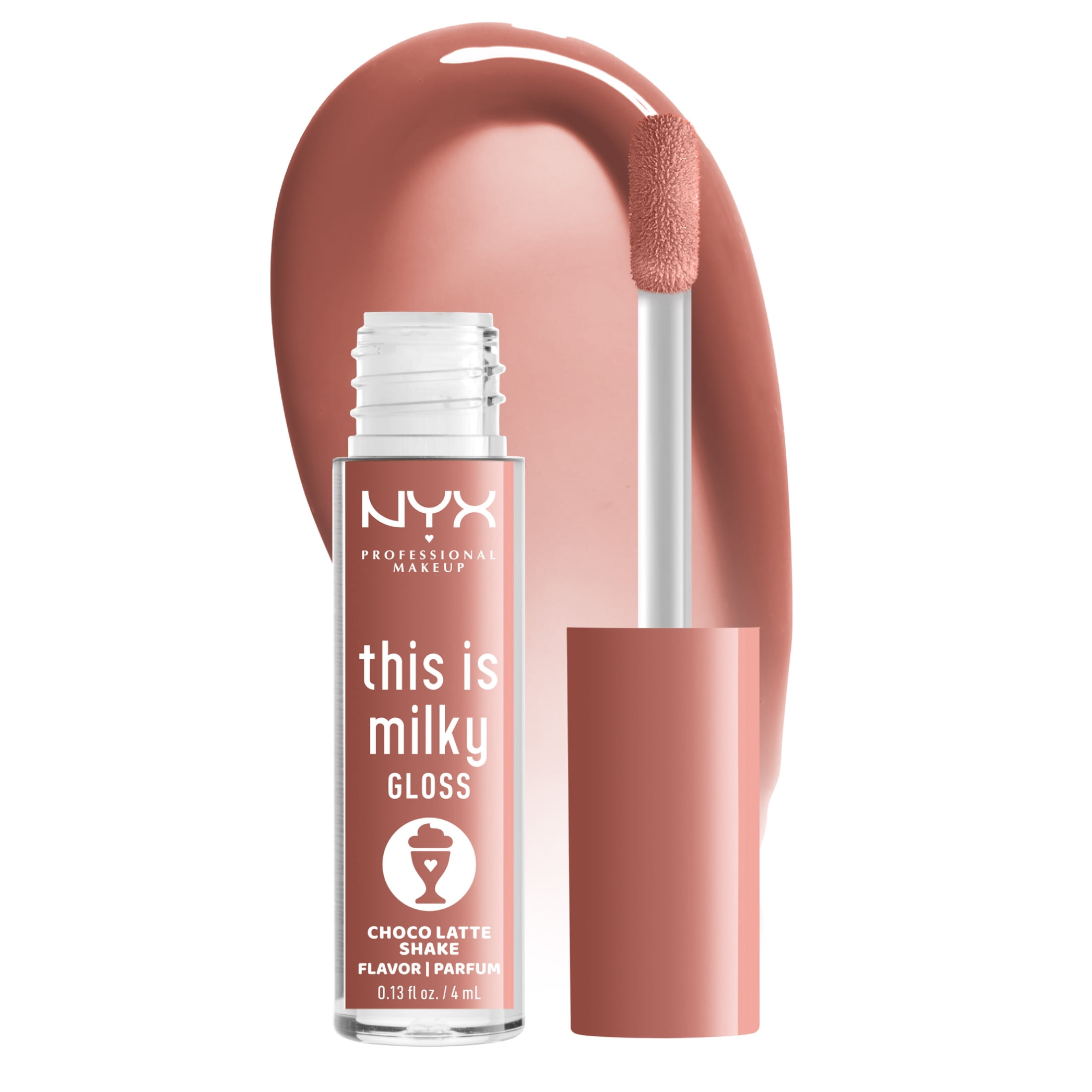 NYX Professional Makeup This Is Milky Gloss, Lip Gloss with 12 Hr Hydration, Choco Latte Shake