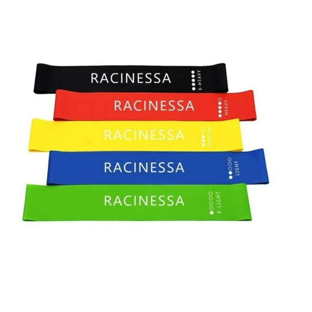 Set de 5 bandas elásticas de resistencia para hacer ejercicio