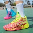 thumbnail image 3 of Basketball Shoes for Womens Colorful Volleyball Fashion High Top Breathable Lightweight Grip Indoor Outdoor Sport Sneakers, 3 of 6