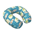 thumbnail image 2 of KLL Cute Polar Bear Fishing Pattern Memory Foam Cervical Neck Pillow Versatile U-Shaped Pillows for Home/Office/Camping/Travelling/Soft Washable Cover, 2 of 8