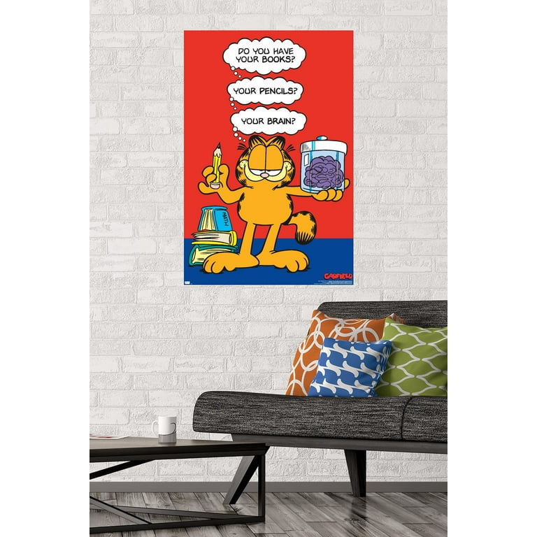 Garfield - Brain Wall Poster, 22.375 Garfield - Brain Wall Poster, 22.375
