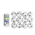 thumbnail image 2 of 10 piezas mini luces LED sumergibles, impermeable RGB multicolor lámpara subacuática LED velas iluminación con 1 control remoto para piscina estanque acuario florero Halloween Navidad decoración, 2 of 5