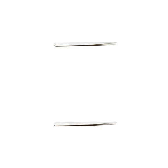 Seitruly Pinzas para pestañas de acero inoxidable, punta recta curvada de alta precisión, pinza para cejas, suministros para pestañas flexibles, Type3 NO3 Seitruly CBP367193