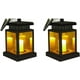thumbnail image 1 of Faroles solares para exteriores, luces decorativas con efecto de llama parpadeante para jardín y patio, impermeables, faroles colgantes con energía solar que se encienden automáticamente por la noche, 1 of 8