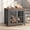 Brown, variant on YOKWOK 42 Inch Furniture-Style Dog Crate for Large Dogs, Heavy Duty Thick Metal Dog Cage with Water Resistant Top & Safe Lock, Chew-Proof & Escape-Proof Large Indoor Dog Kennel, Brown