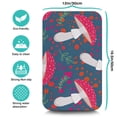 thumbnail image 5 of Botanical Beauty 19.5x12in Dish Drying Mat, Mushroom Fern Leaves & Berry Design Super Absorbent Reversible Diatom Mud Kitchen Counter, 5 of 7