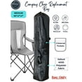 thumbnail image 6 of Camping Chair Bag. Bag for Beach, Portable, Foldable, Outdoor Chair Bag - 40"x7"x7" Black, 6 of 9