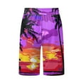 thumbnail image 5 of JLFKNG Males Beachwear Swim Bottoms Plus Size Swim Bottoms Drawstring Loose Fit Casual Sports Running Straight Leg Knee Length Swim Shorts suitable for Summer Vacation, 5 of 5