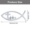 3D Car Fish Decal Sticker Automotive Fish Badge Christian Fish Emblems ...